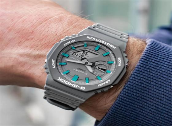 G-Shock GA-2100腕表的藍(lán)色蒂芙尼風(fēng)格模塊